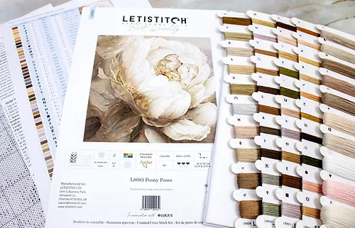 Peony Poses - Cross Stitch Kit