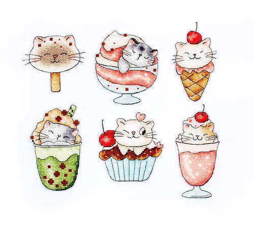 Summer Kitties - Cross Stitch Kit