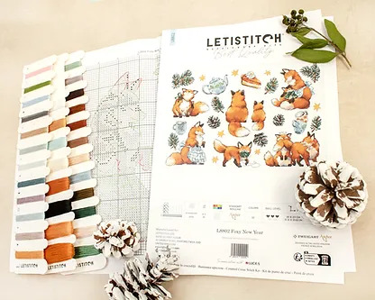Foxy New Year - Cross Stitch Kit