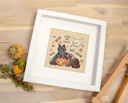 Trick Or Treat - Halloween Cross Stitch Kit 