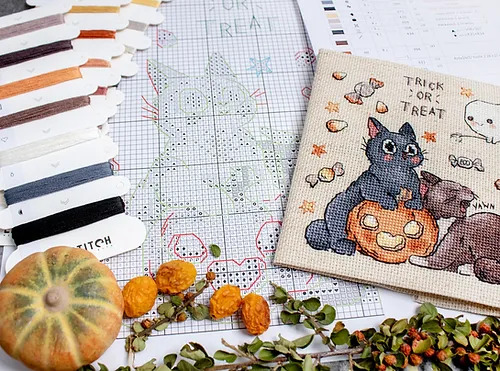 Trick Or Treat - Halloween Cross Stitch Kit 