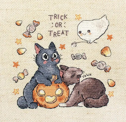 Trick Or Treat - Halloween Cross Stitch Kit 