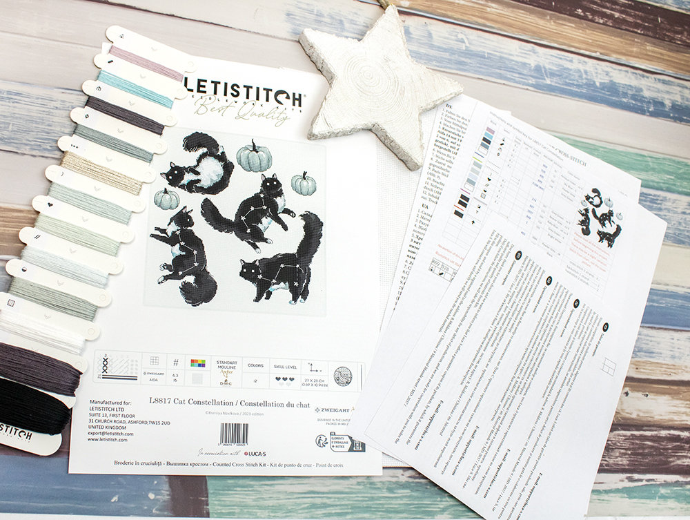 Cat Constellation - Cross Stitch Kit