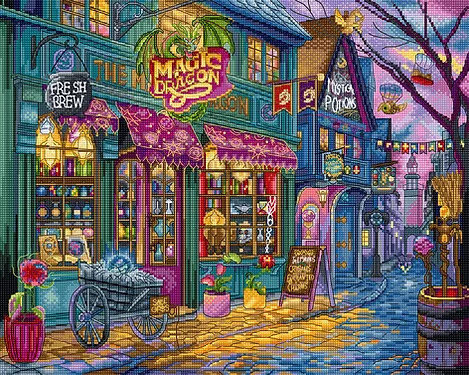 The Magic Dragon Shop - Cross Stitch Kit