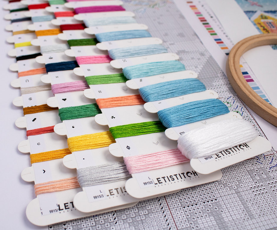 Snowy Sea Cottages - Cross Stitch Kit