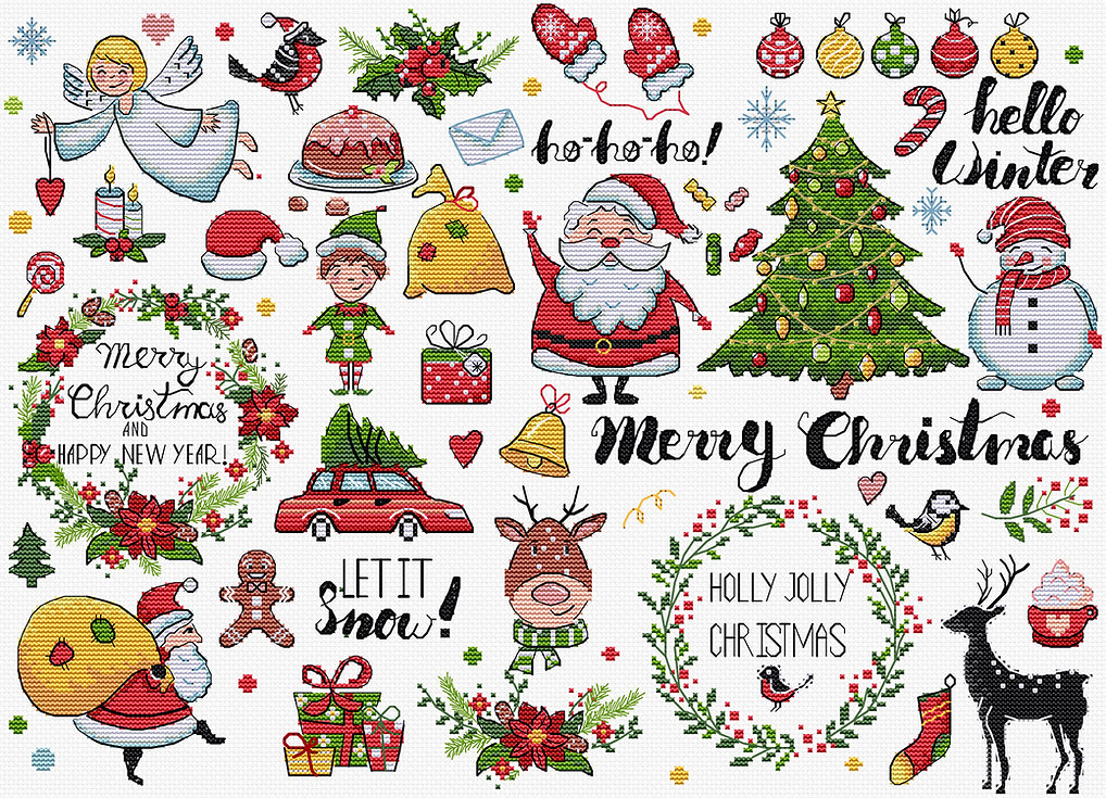 Christmas Sampler - Cross Stitch Kit