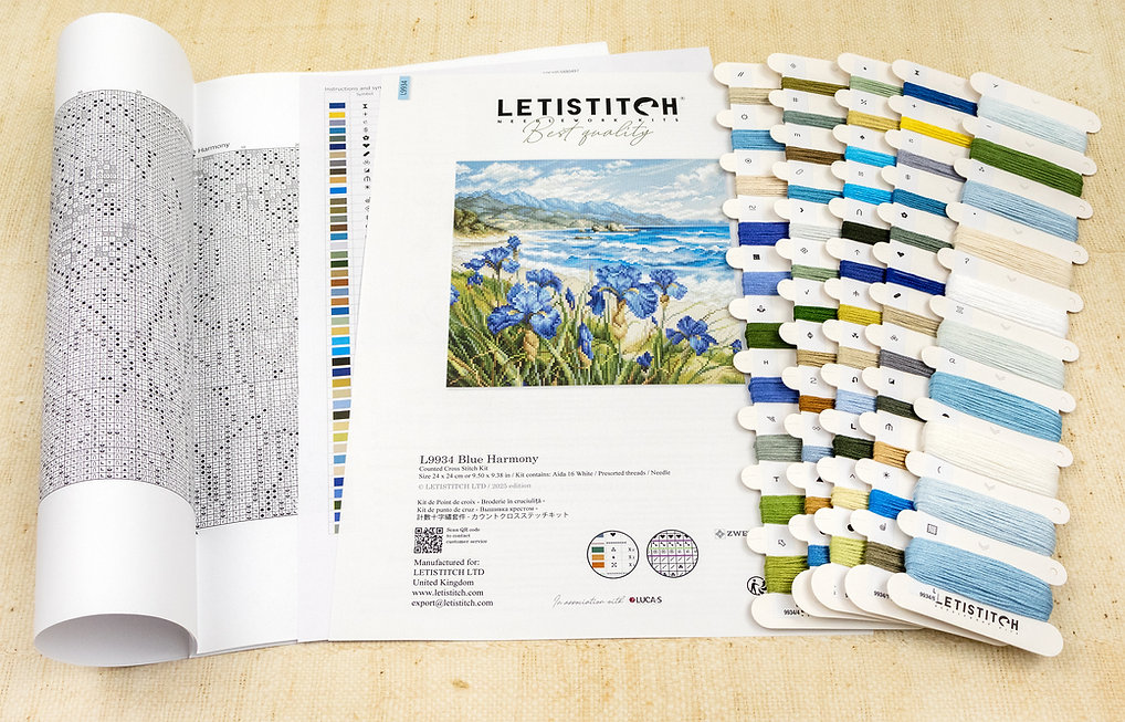 Blue Harmony - Cross Stitch Kit