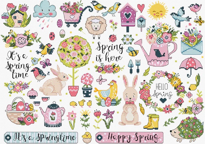 Spring Sampler - Cross Stitch Kit