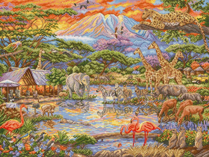 Wild Africa - Cross Stitch Kit