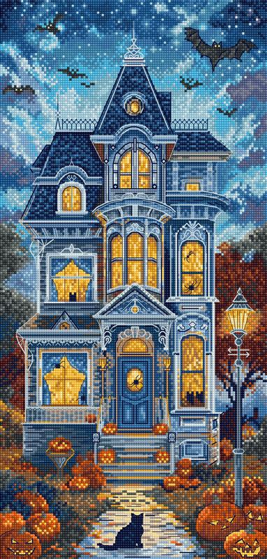 Haunt Manor - Halloween Cross Stitch Kit