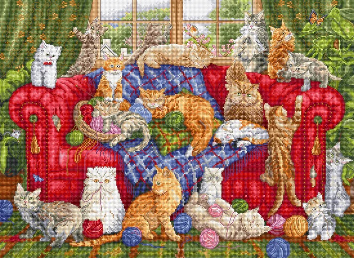 Meow Manor - Cross Stitch Kit