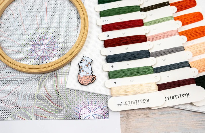 Poppy Eyes - Cross Stitch Kit
