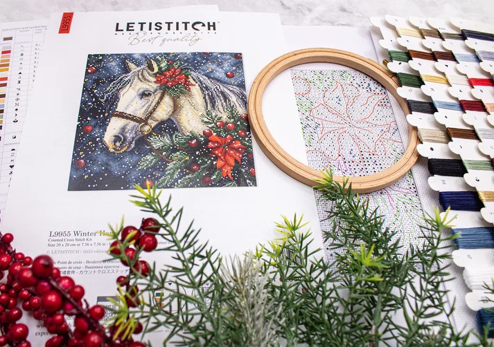 Winter Horse - Christmas Cross Stitch Kit  