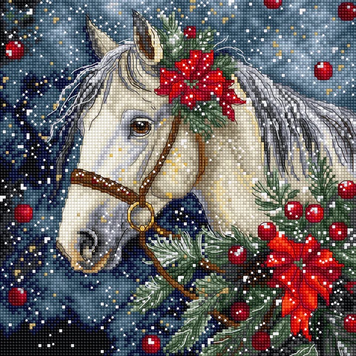 Winter Horse - Christmas Cross Stitch Kit  
