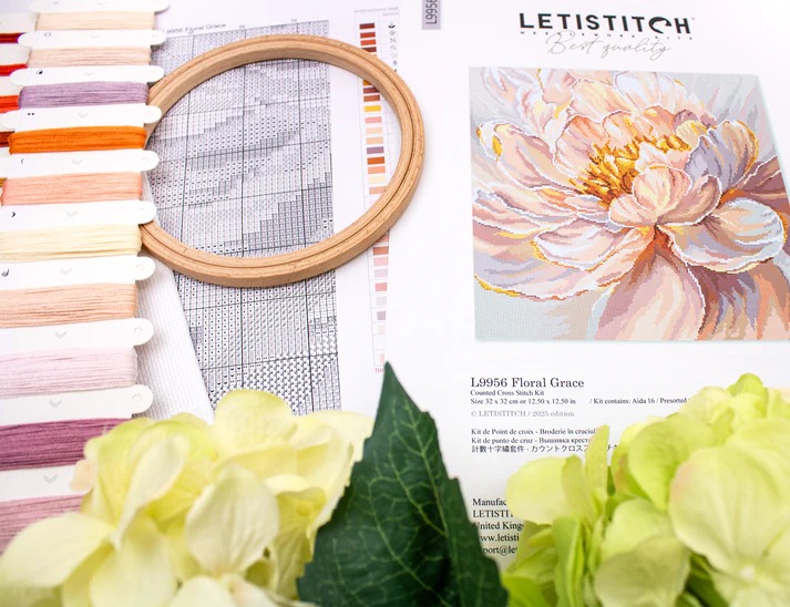 Floral Grace - Cross Stitch Kit 