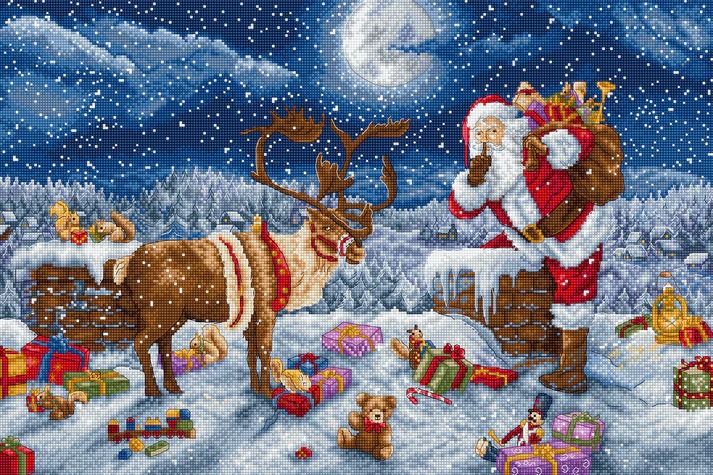 Silent Night Gift - Christmas Cross Stitch Kit 