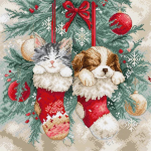 Christmas Naps - Cross Stitch Kit