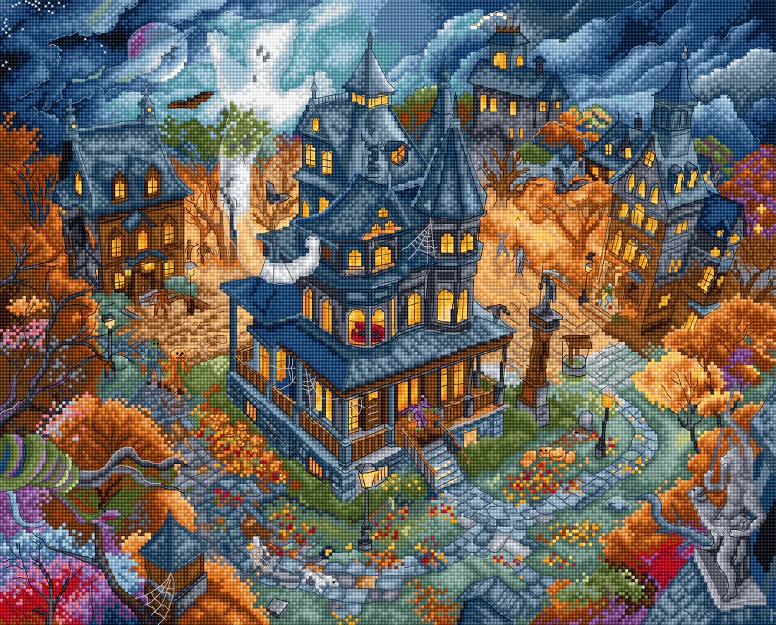 Haunted Happenings - Halloween Cross Stitch Kit
