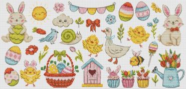 Easter Sampler - Cross Stitch Kit 