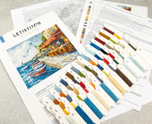Harbor Breeze - Cross Stitch Kit , different perspective #2, zoomed in. Select this picture to zoom back out.