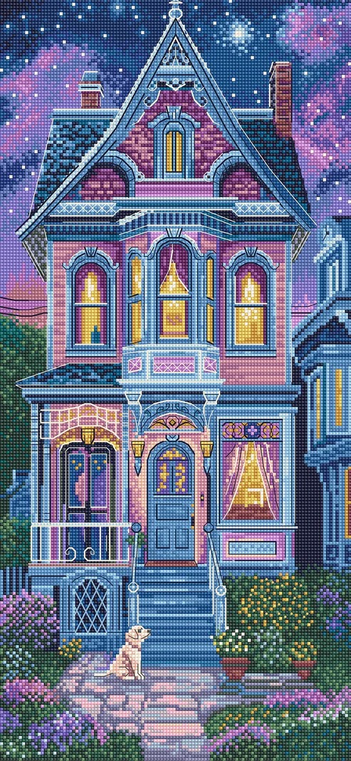 Victorian Dreams - Cross Stitch Kit , zoomed in. Select this picture to zoom back out.