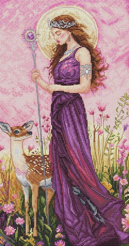 Goddess of the Spring - Cross Stitch Pattern