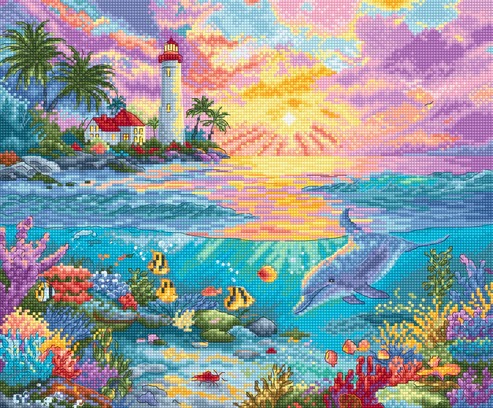 Dolphin's Paradise - Cross Stitch Kit