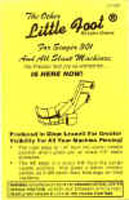 Little Foot 1/4" Slant Shank Attachment - Singer Slant