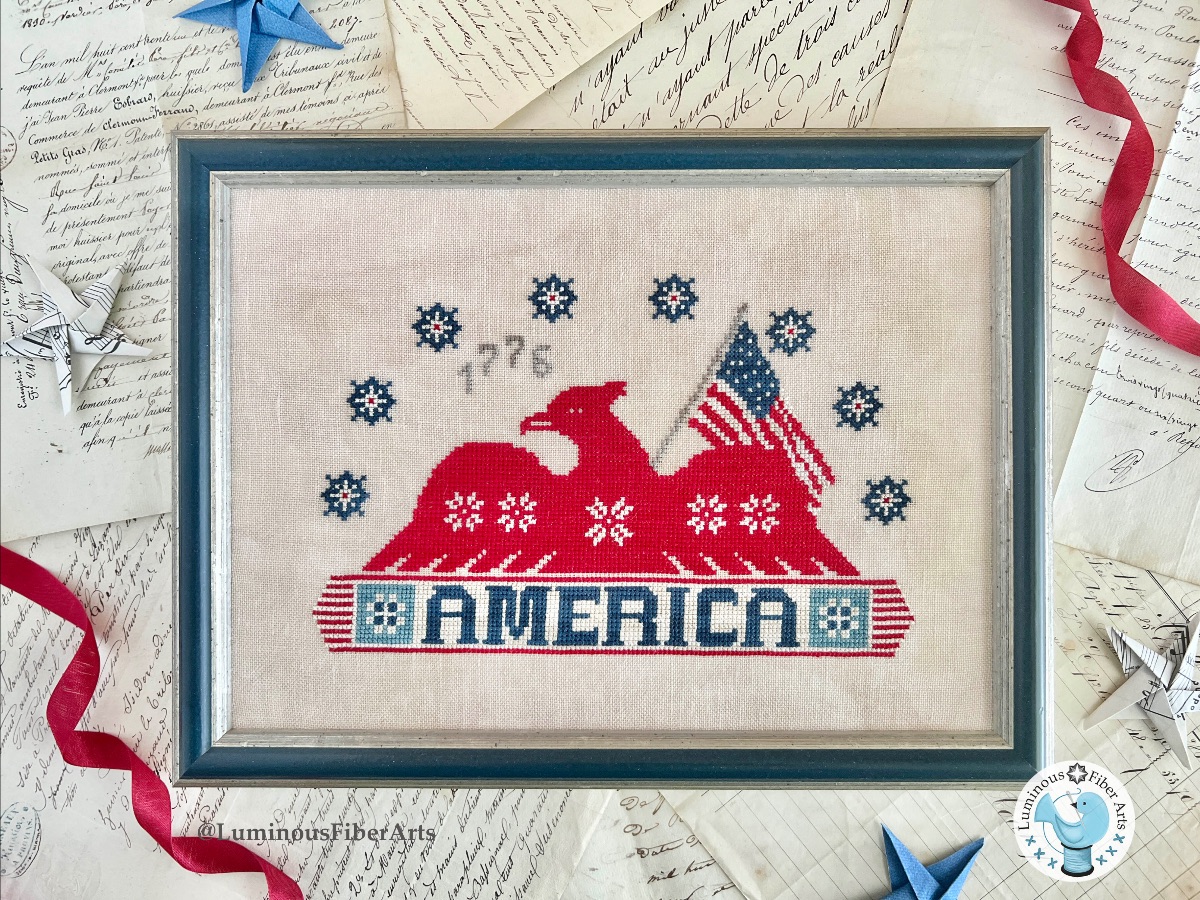 American Eagle Coverlet - Cross Stitch Pattern
