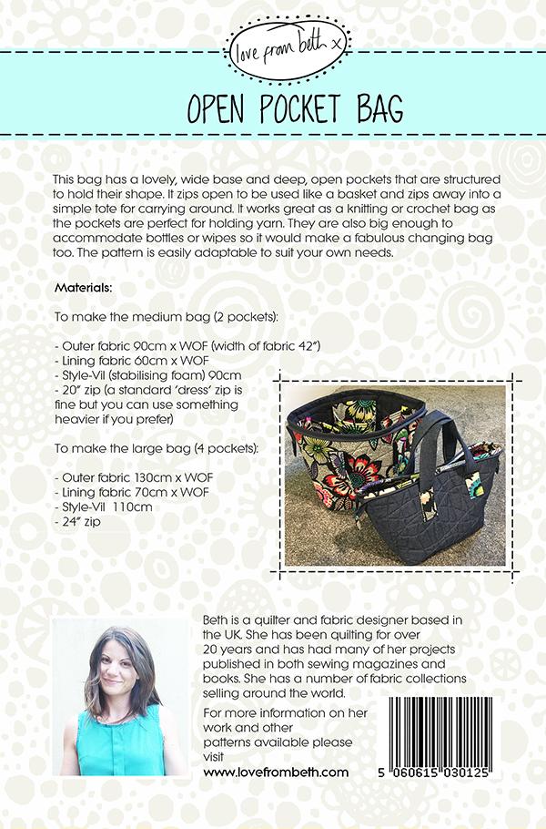 Open Pocket Bag - Quilt Pattern