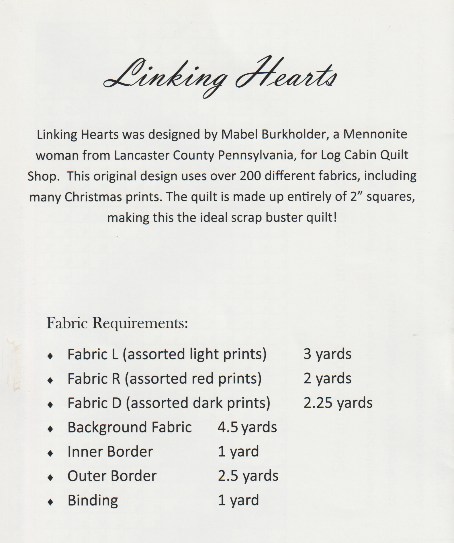 Linking Heart - Quilt Pattern