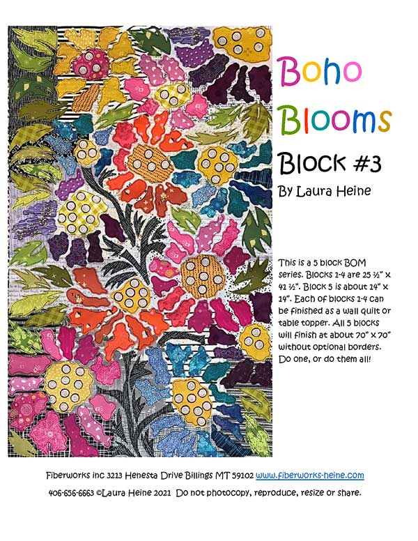 Boho Blooms #3 - Quilt Pattern