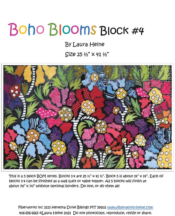 Boho Blooms #4 - Quilt Pattern