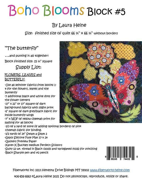 Boho Blooms #5 - Quilt Pattern