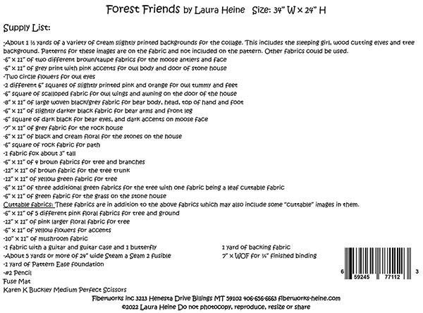 Forest Friends - Quilt Pattern