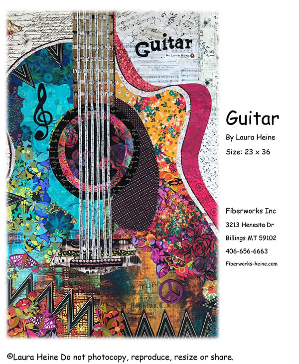 Guitar Collage - Quilt Pattern