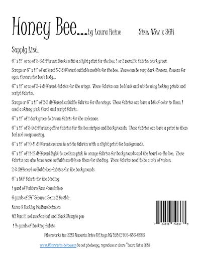 Honey Bee - Quilt Pattern
