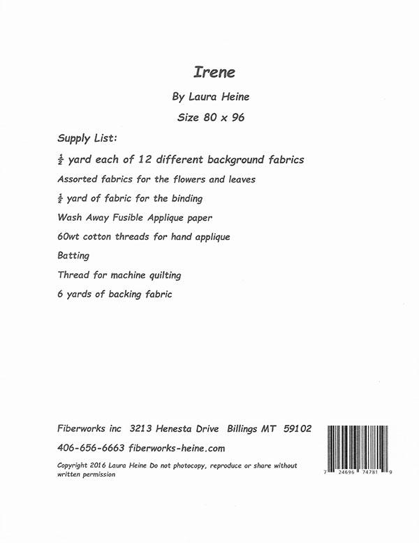 Irene - Quilt Pattern