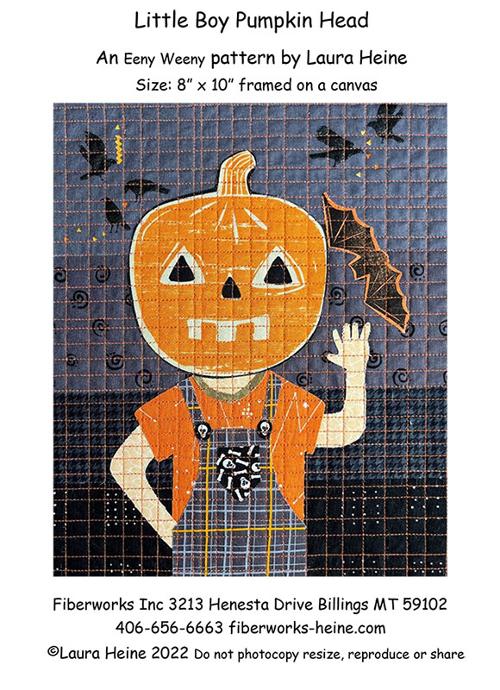 Little Boy Pumpkin Head - Halloween Quilt Pattern 