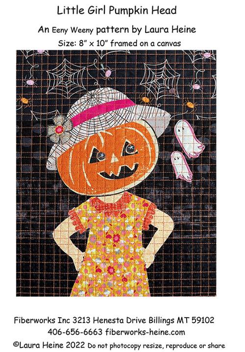 Little Girl Pumpkin Head - Halloween Quilt Pattern 