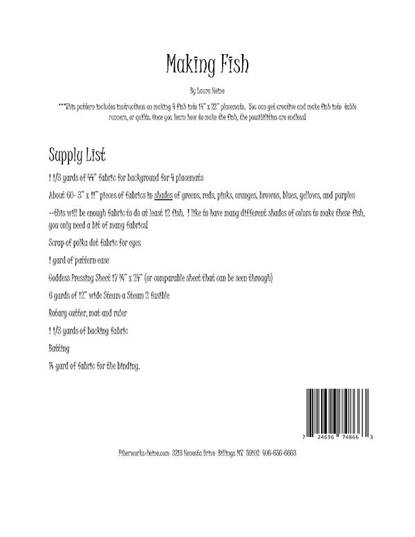 Making Fish - Quilt Pattern