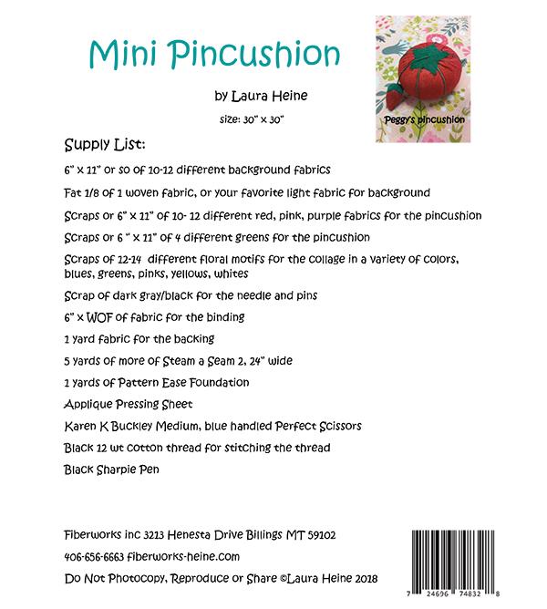 Mini Pincushion - Quilt Pattern