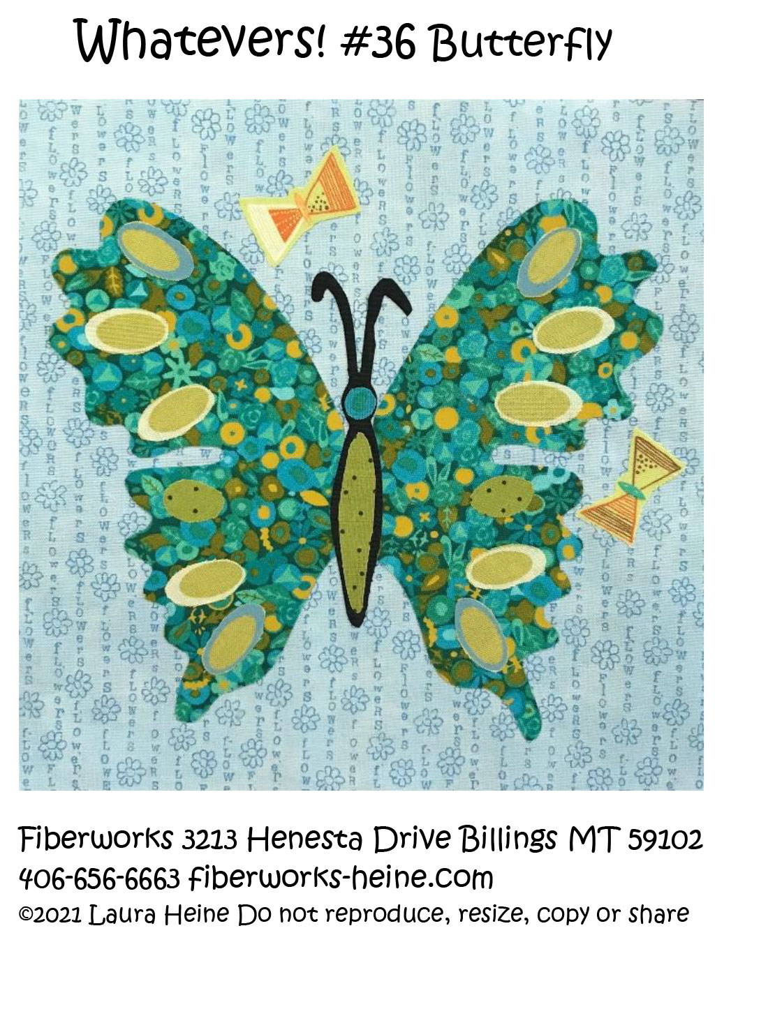 Whatevers #36 Butterfly Collage - Quilt Pattern