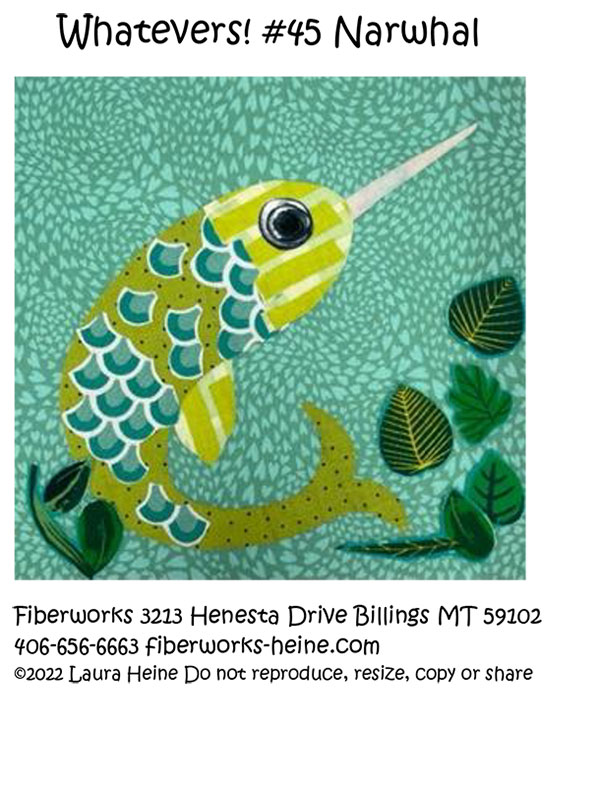 Whatevers #45 Narwhal - Quilt Pattern
