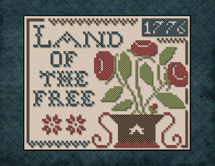 Land Of The Free - Cross Stitch Pattern