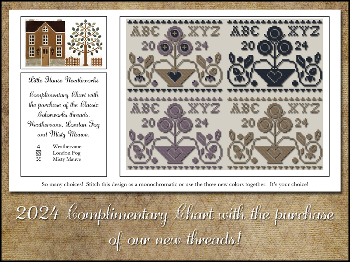 ABC Floral Nashville 2024 Thread Pack (Chart Included)