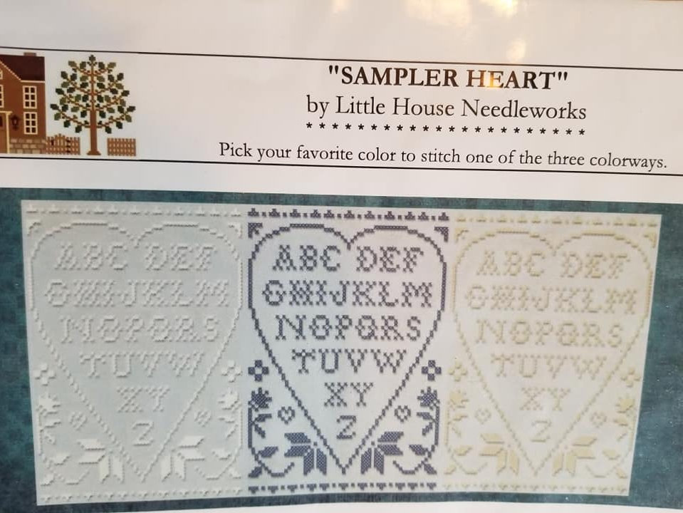 Sampler Heart - Cross Stitch Pattern