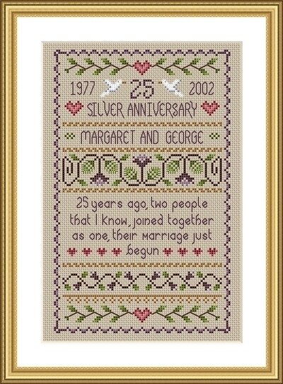 Silver Wedding - Cross Stitch Pattern