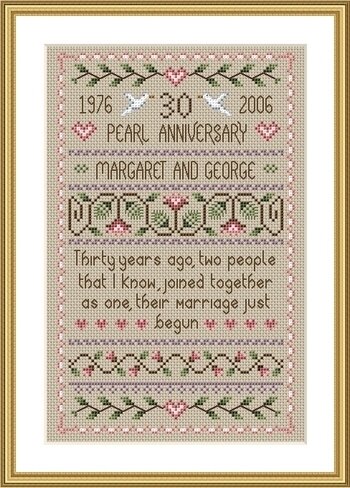 Pearl Wedding - Cross Stitch Pattern