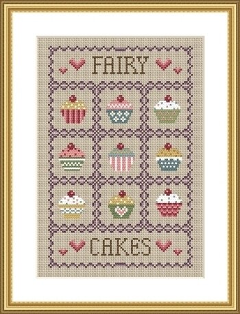 Fairy Cakes - Cross Stitch Pattern